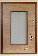 koi mirror with marquetry  by Matthew Werner