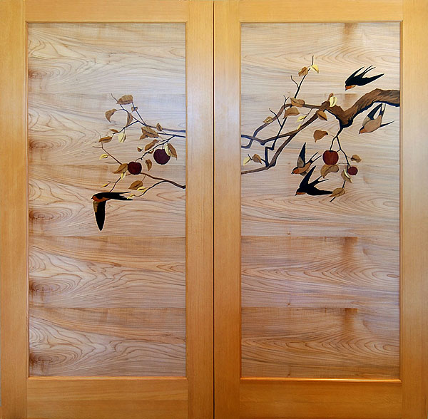 Sanson Panels with marquetry by Matthew Werner